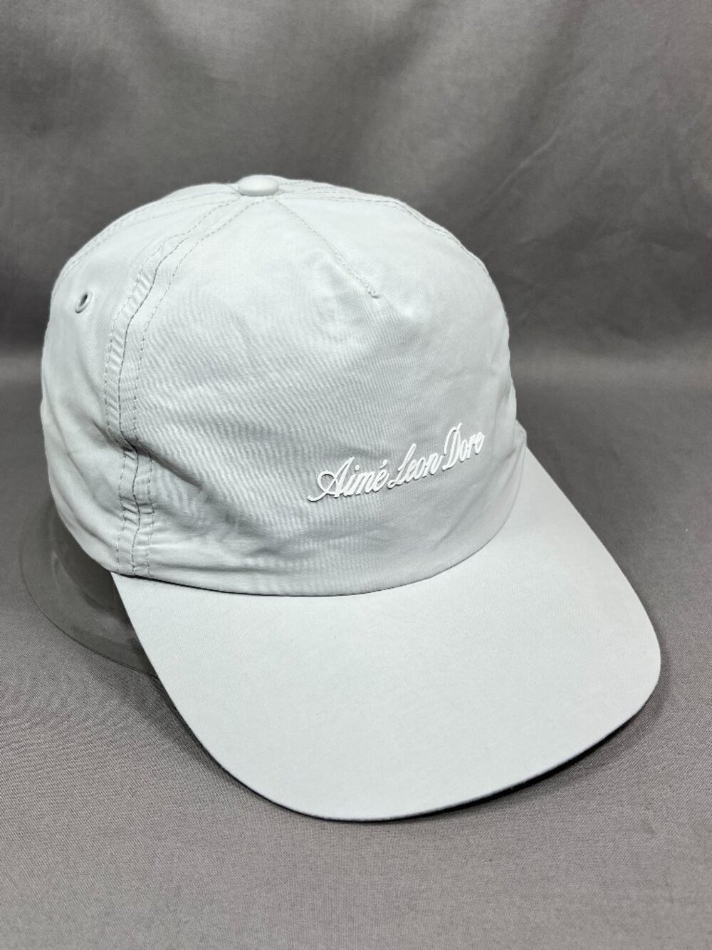 Aime Leon Dore Strapback Hat Cap Gray Brush Stroke Logo Dad Adjustable Mens